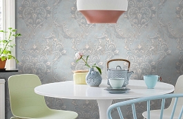 Обои 9087-03 фото в интерьере кухни превью