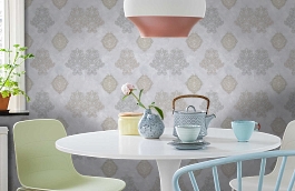 Обои 9106-11 фото в интерьере кухни превью