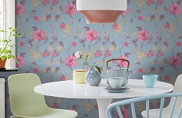 Обои 9112-03 фото в интерьере кухни превью