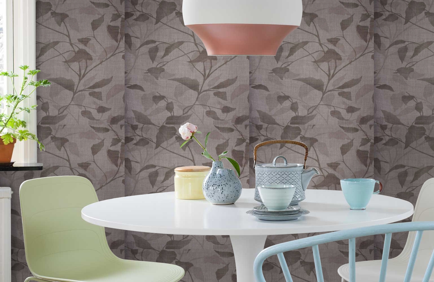 Обои 02575-12 фото в интерьере кухни