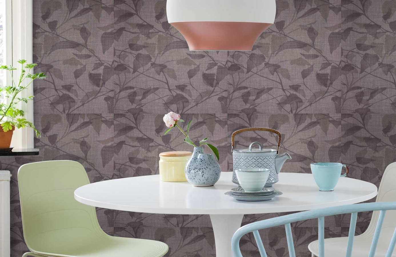 Обои 02575-22 фото в интерьере кухни