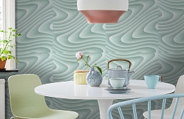 Обои 10270-05 фото в интерьере кухни превью