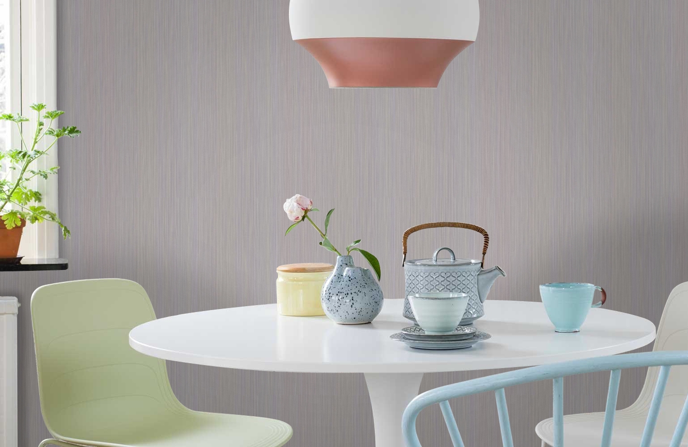 Обои 10277-08 фото в интерьере кухни