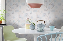 Обои 10406-05 фото в интерьере кухни превью