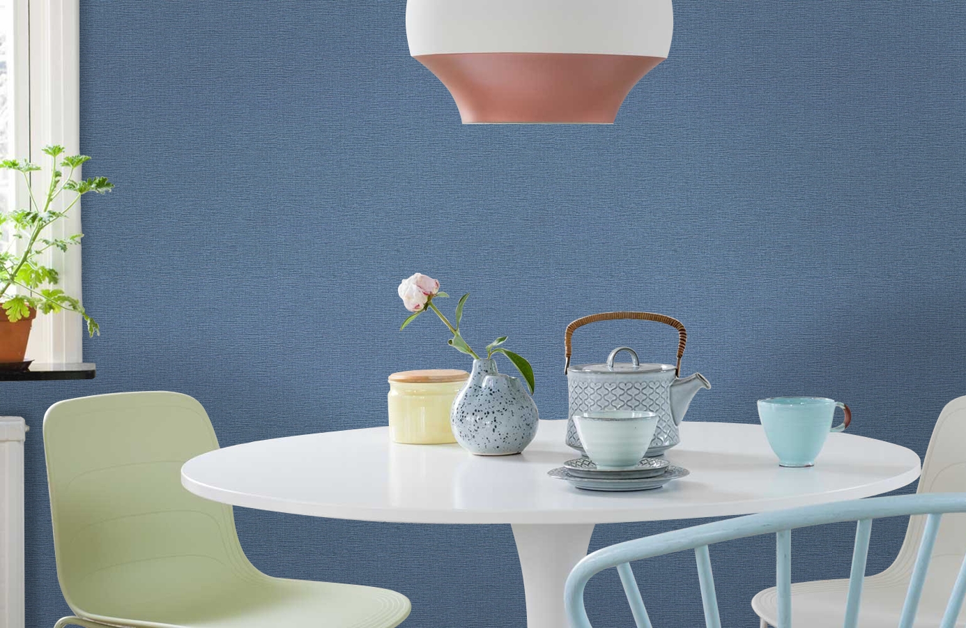 Обои 10442-04 фото в интерьере кухни