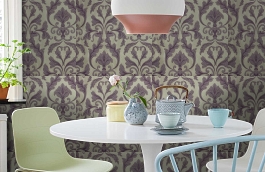 Обои 2264-32 фото в интерьере кухни превью