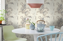 Обои 8003-01 фото в интерьере кухни превью