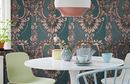 Обои 17203 фото в интерьере кухни превью