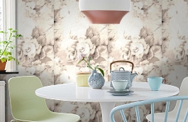 Обои 17207 фото в интерьере кухни превью