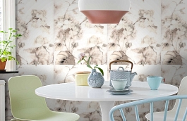 Обои 17209 фото в интерьере кухни превью