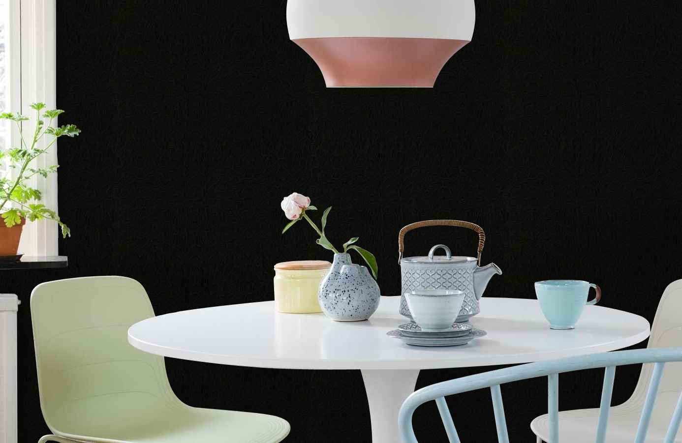 Обои 18062 фото в интерьере кухни