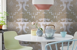 Обои 18221 фото в интерьере кухни превью