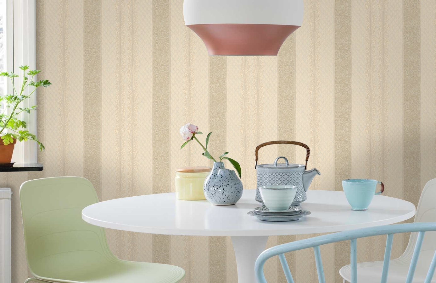 Обои 18291 фото в интерьере кухни