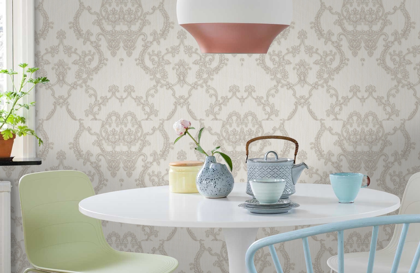 Обои 18301 фото в интерьере кухни