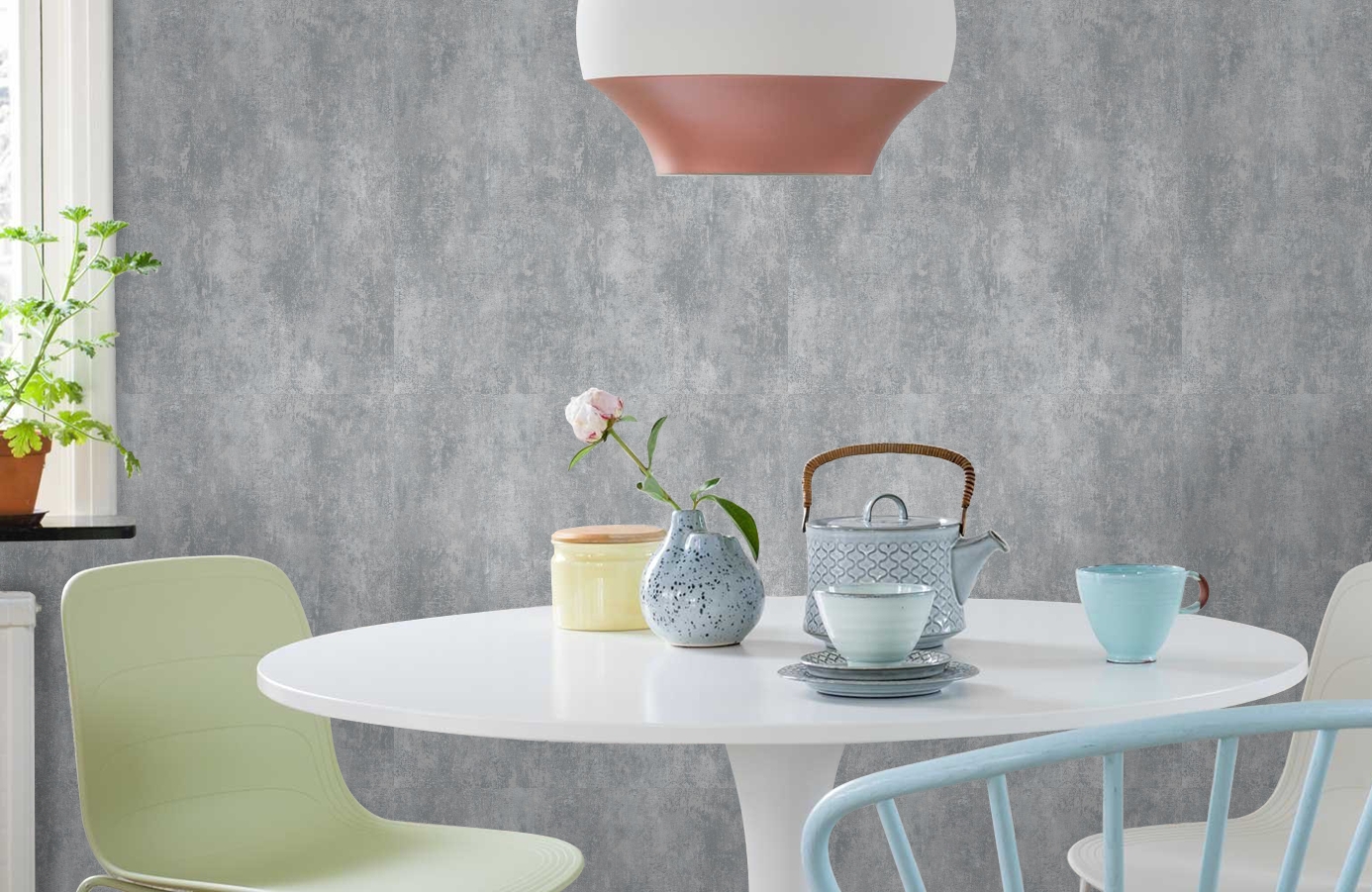 Обои 18317 фото в интерьере кухни