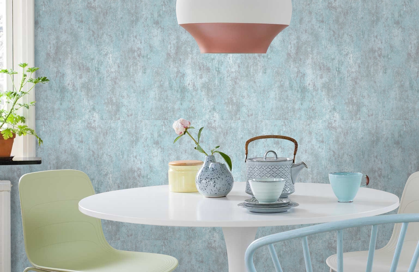 Обои 18318 фото в интерьере кухни