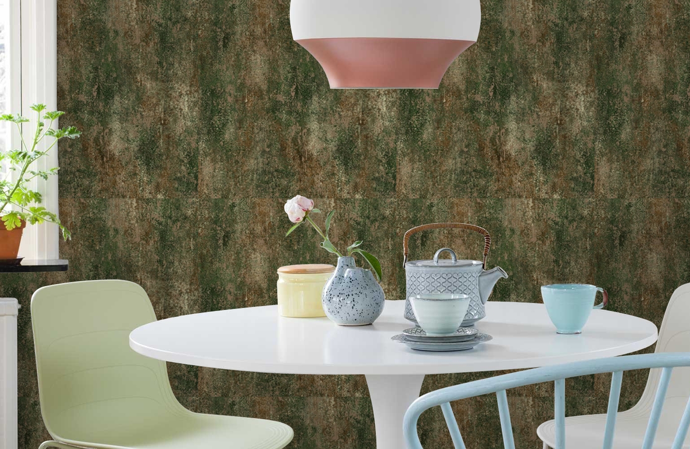 Обои 18319 фото в интерьере кухни