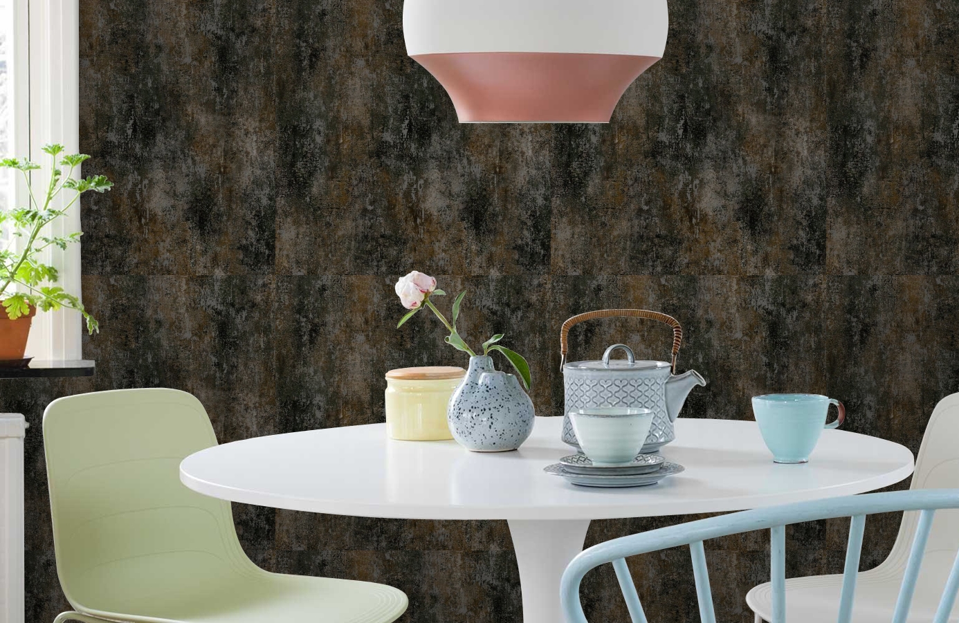 Обои 18324 фото в интерьере кухни