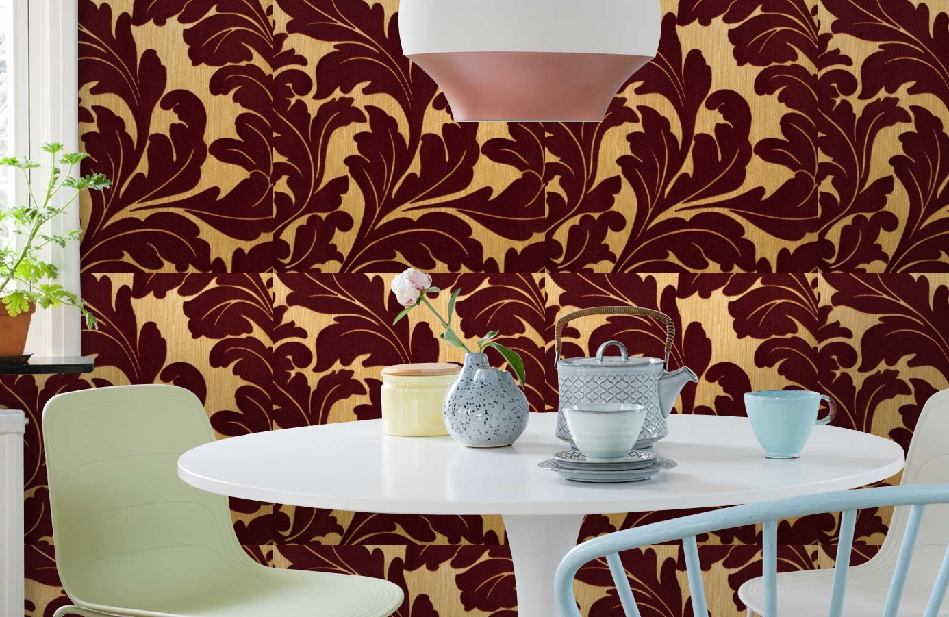 Обои 195002 фото в интерьере кухни Обои 195002 фото в интерьере кухни