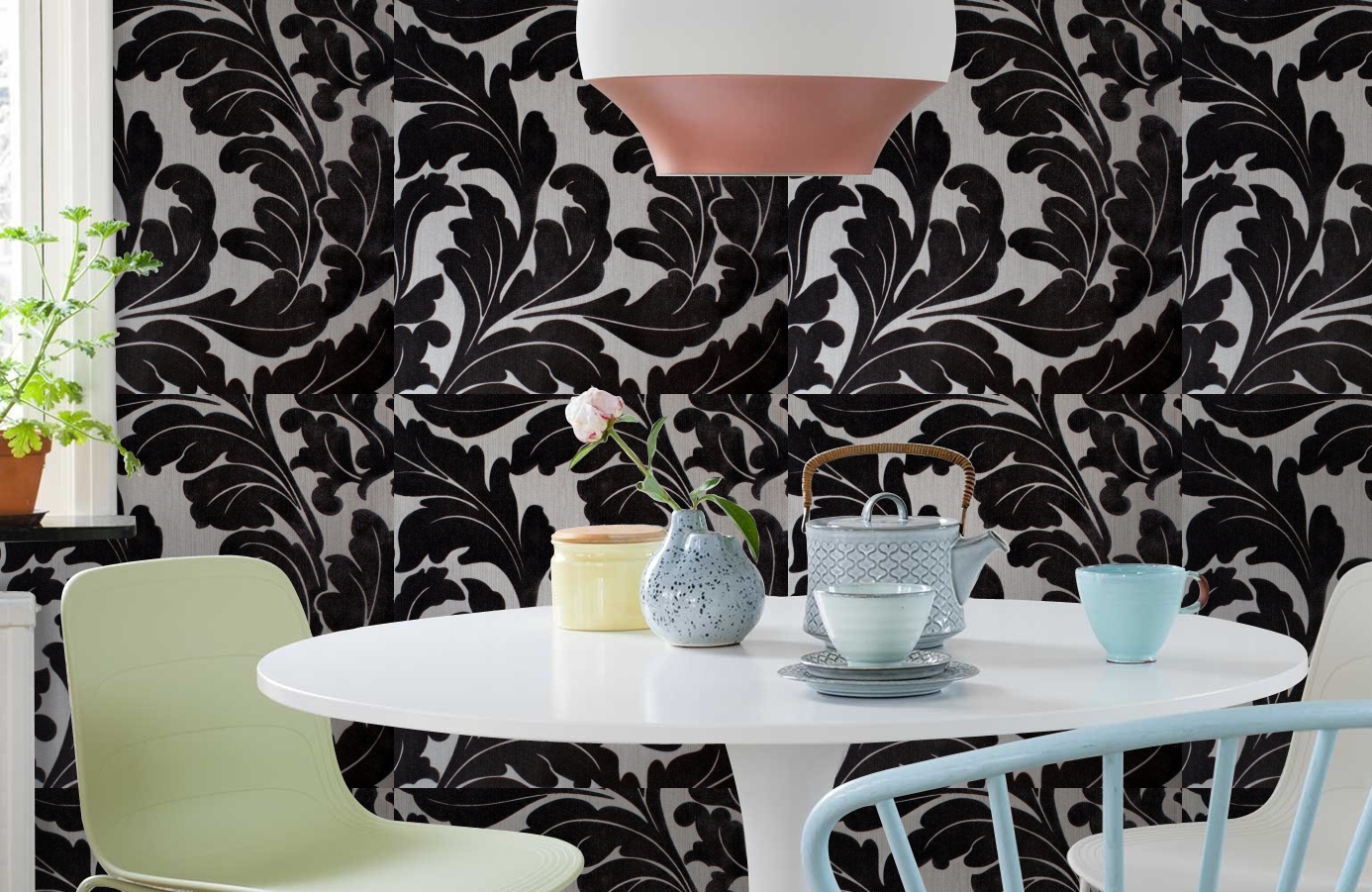 Обои 195004 фото в интерьере кухни Обои 195004 фото в интерьере кухни