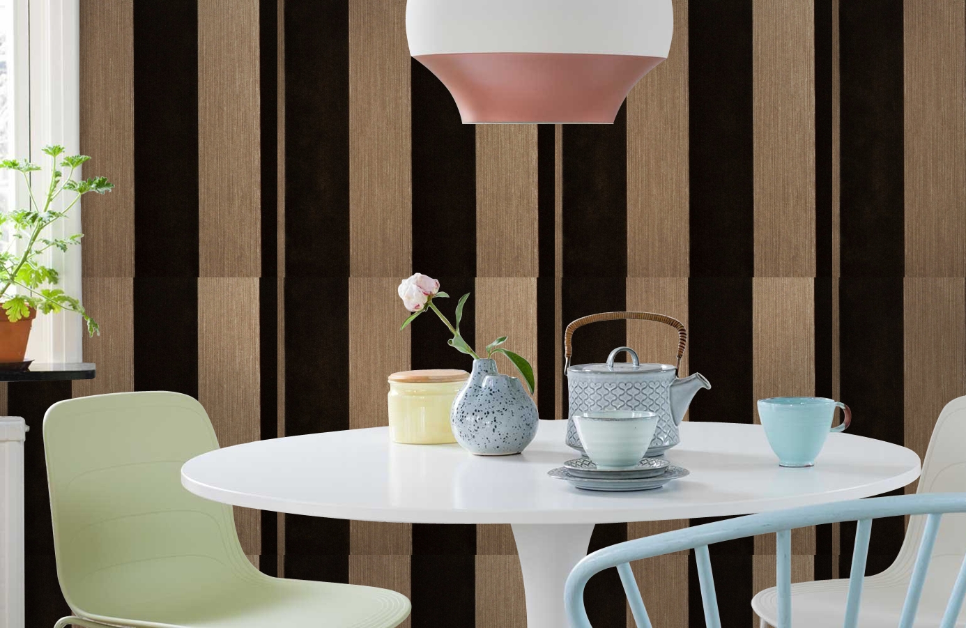 Обои 195017 фото в интерьере кухни