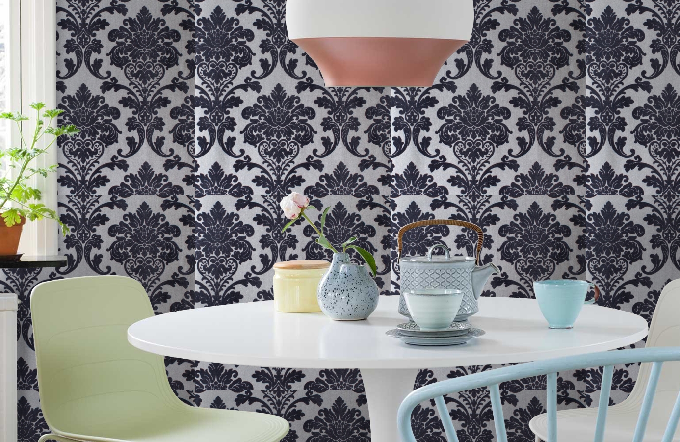 Обои 195023 фото в интерьере кухни