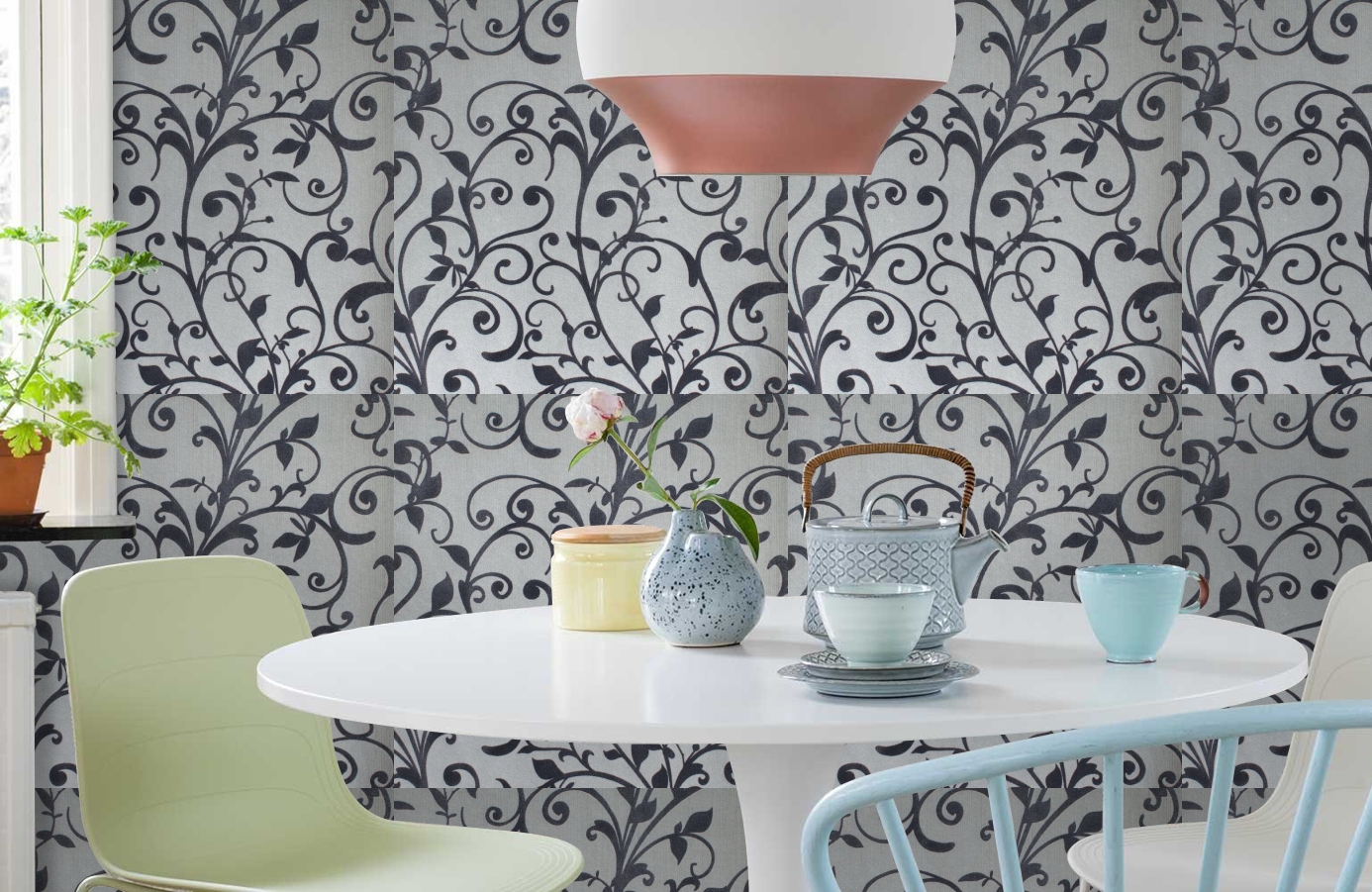 Обои 195029 фото в интерьере кухни Обои 195029 фото в интерьере кухни