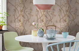 Обои 90100-2 фото в интерьере кухни превью