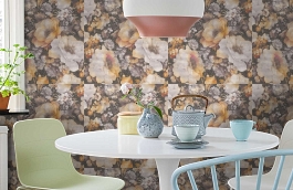 Обои 935738 фото в интерьере кухни превью