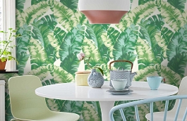 Обои 966442 фото в интерьере кухни превью