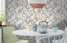 Обои 903-10 фото в интерьере кухни превью