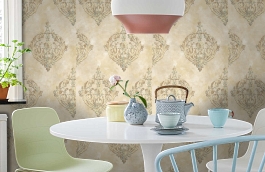 Обои 11500-02 фото в интерьере кухни превью