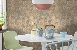 Обои 206601 фото в интерьере кухни превью