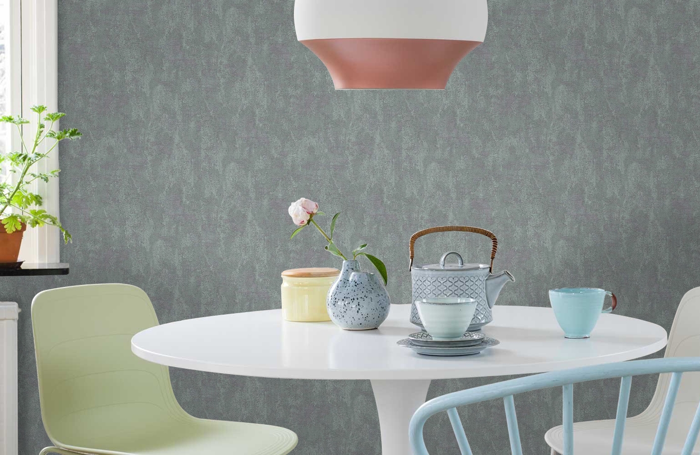 Обои 281548 фото в интерьере кухни