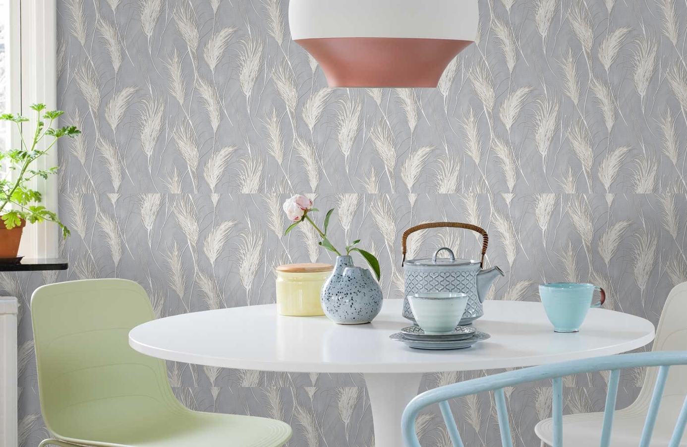 Обои 285558 фото в интерьере кухни