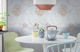 Обои 71003-5 фото в интерьере кухни превью