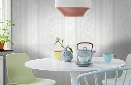 Обои 71006-1 фото в интерьере кухни превью