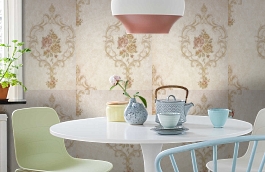 Обои 71007-5 фото в интерьере кухни превью