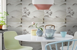 Обои 7711133 фото в интерьере кухни превью