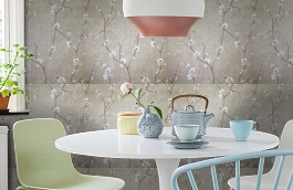 Обои 7711167 фото в интерьере кухни превью