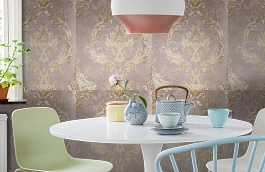 Обои 77726007 фото в интерьере кухни превью