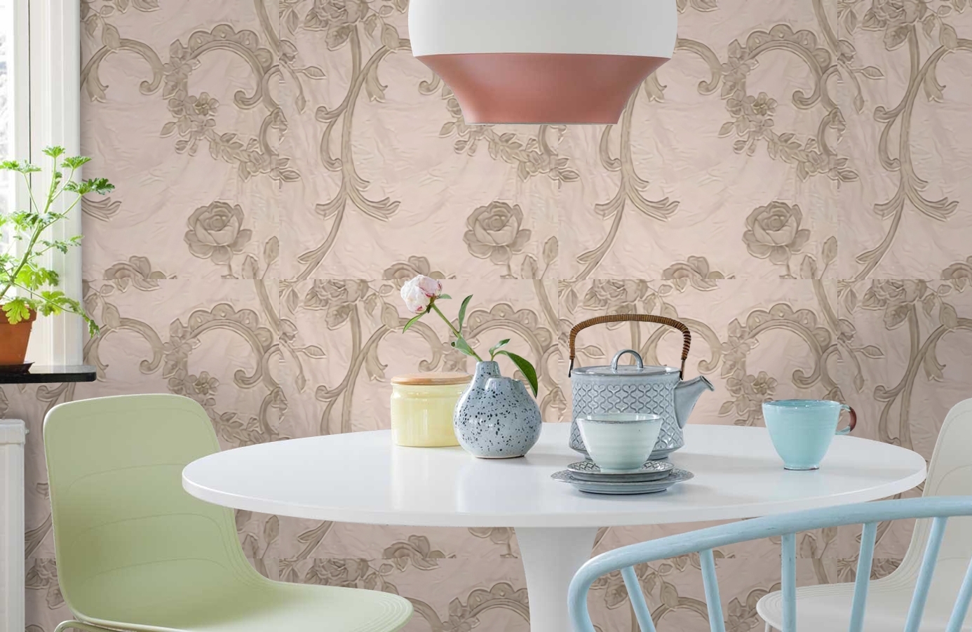 Обои 81205 фото в интерьере кухни