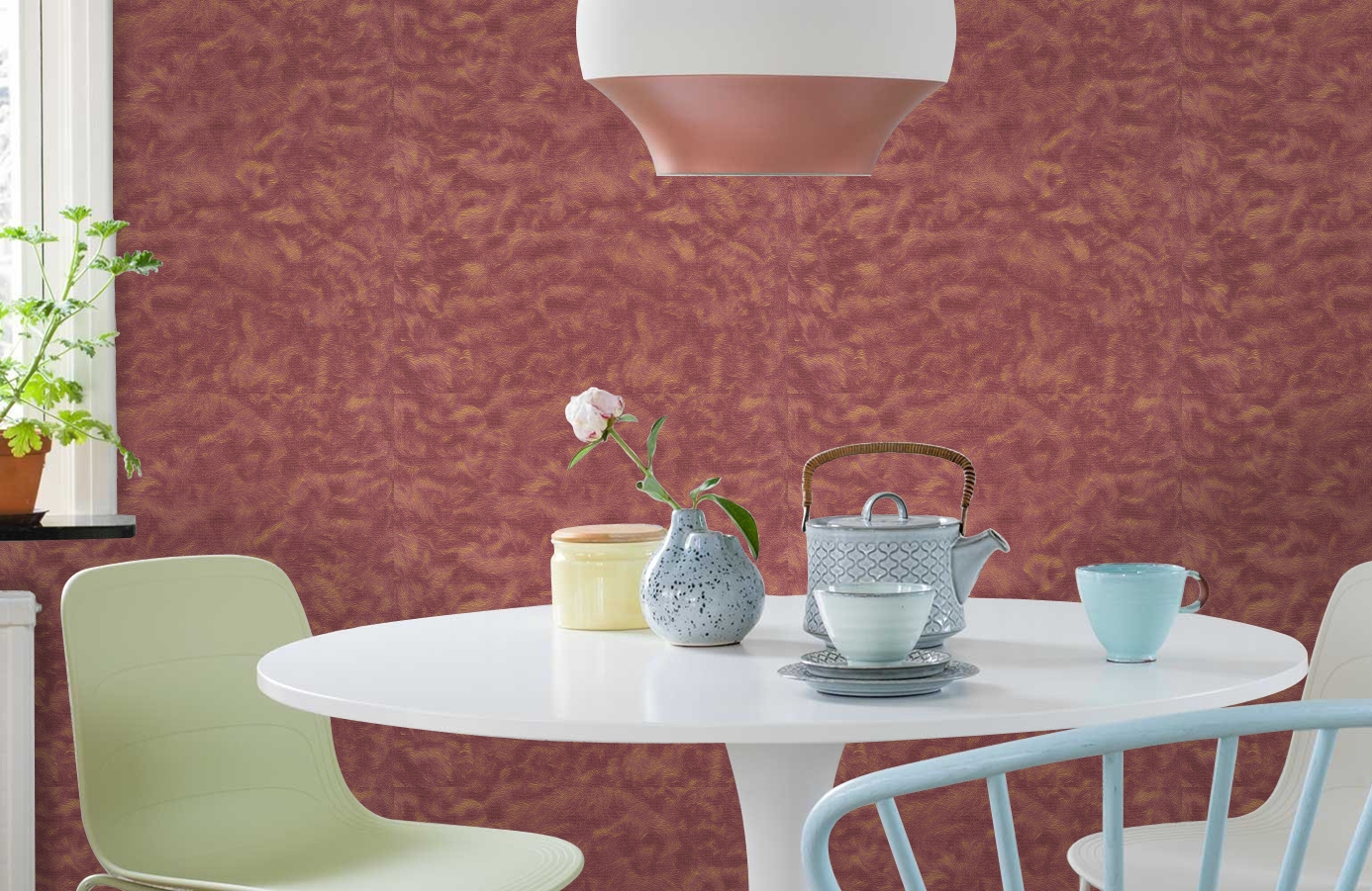 Обои 82101 фото в интерьере кухни