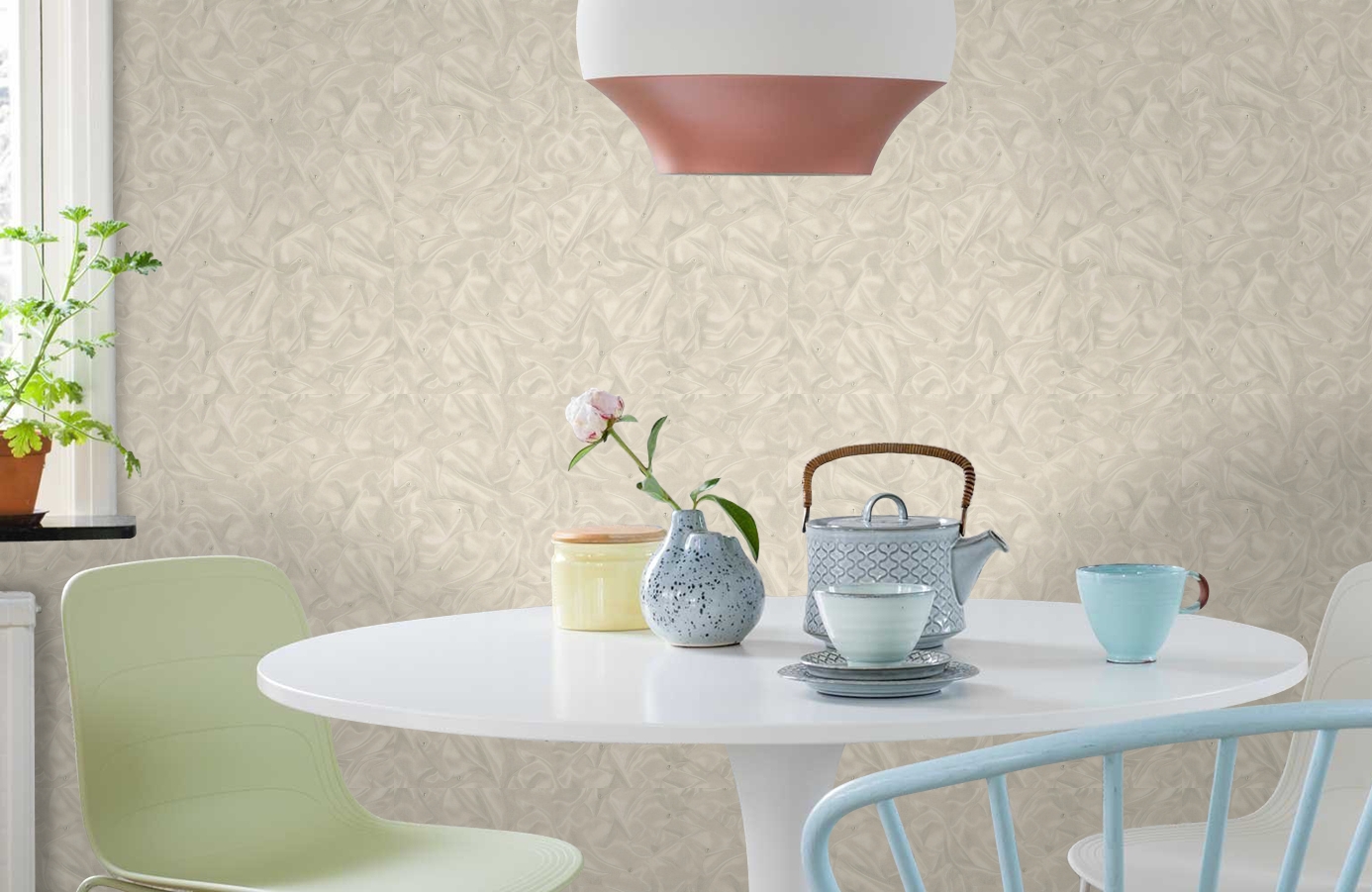 Обои 82132 фото в интерьере кухни