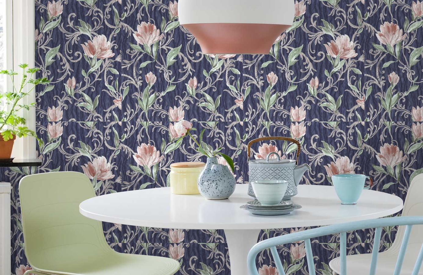 Обои 83069 фото в интерьере кухни Обои 83069 фото в интерьере кухни