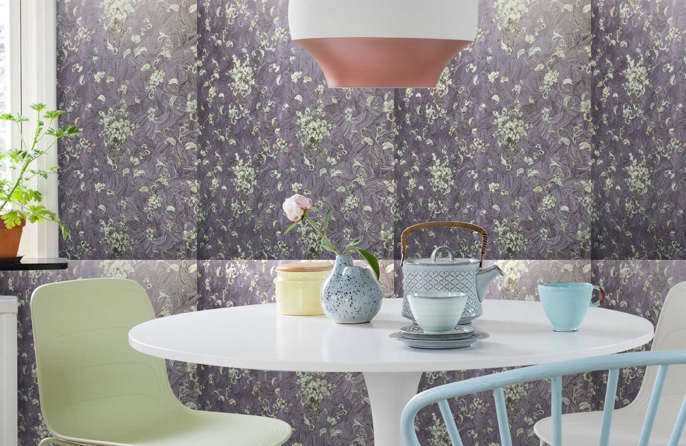 Обои 84009 фото в интерьере кухни Обои 84009 фото в интерьере кухни