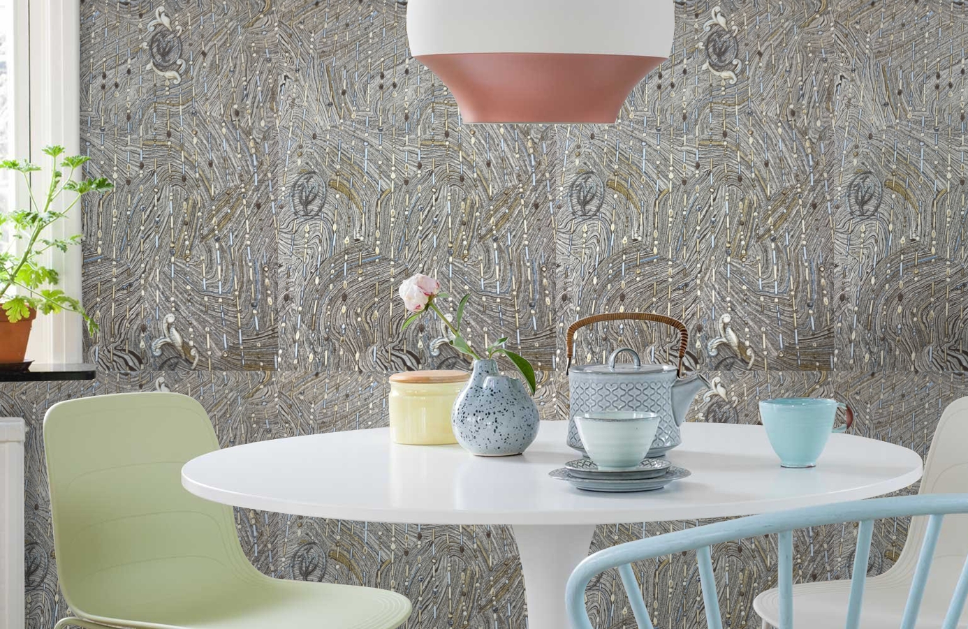 Обои 84024 фото в интерьере кухни