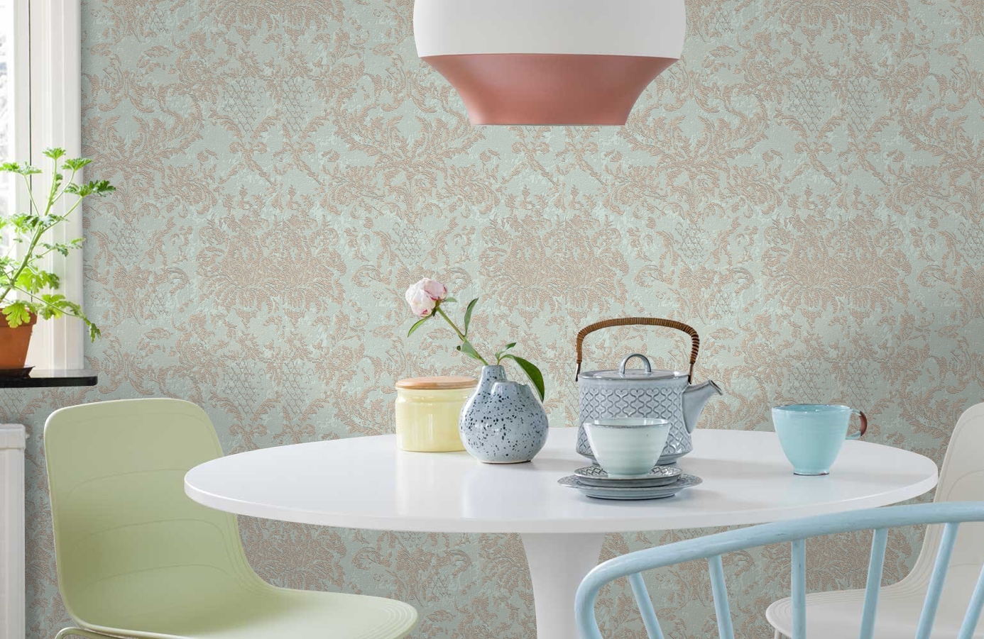 Обои 888713 фото в интерьере кухни