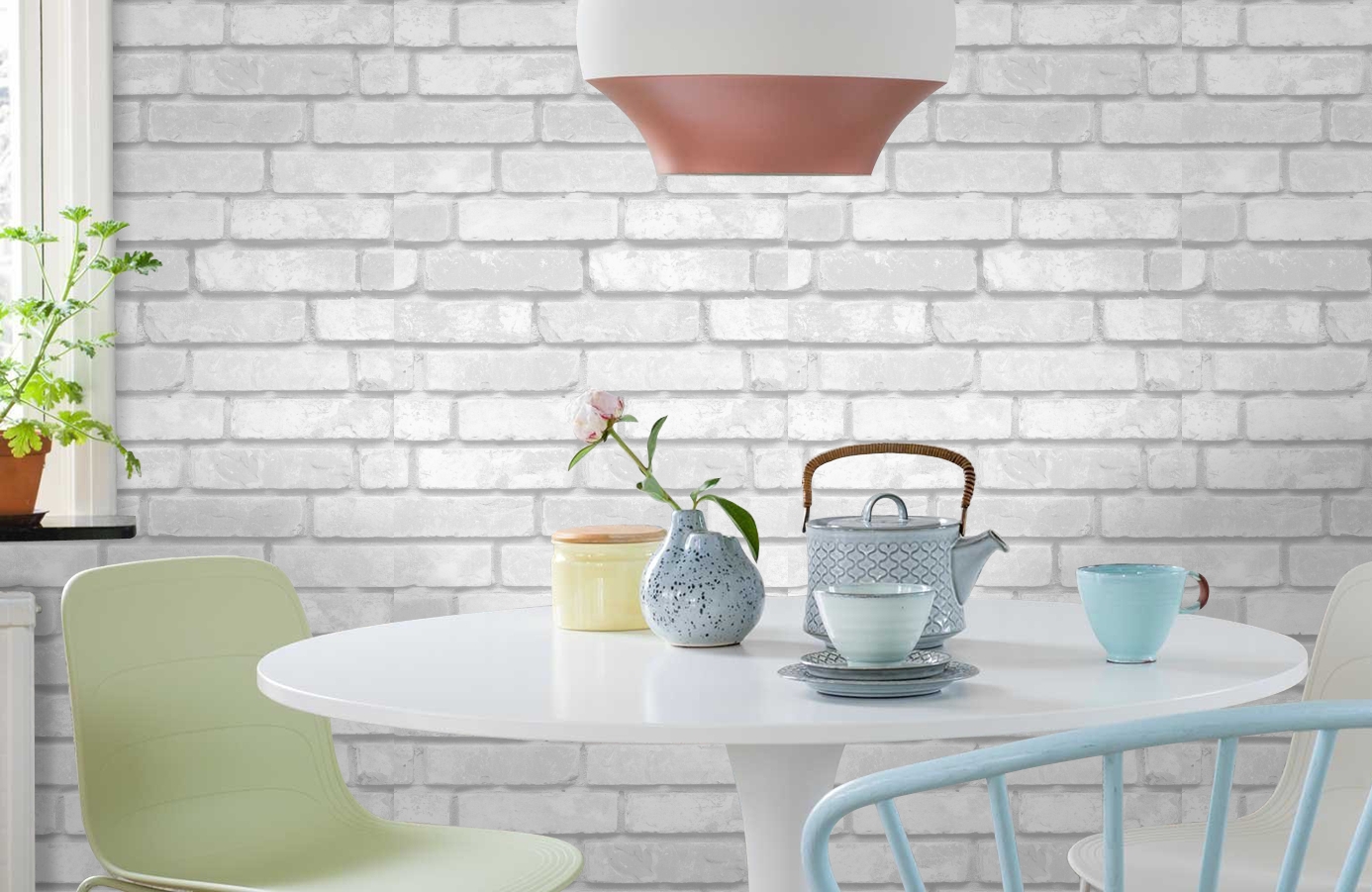 Обои 888851 фото в интерьере кухни