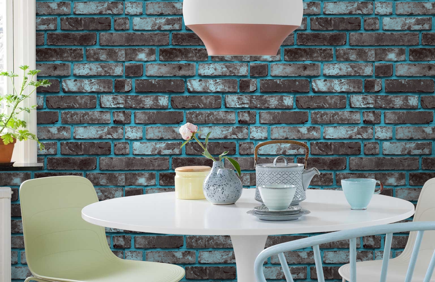 Обои 888859 фото в интерьере кухни